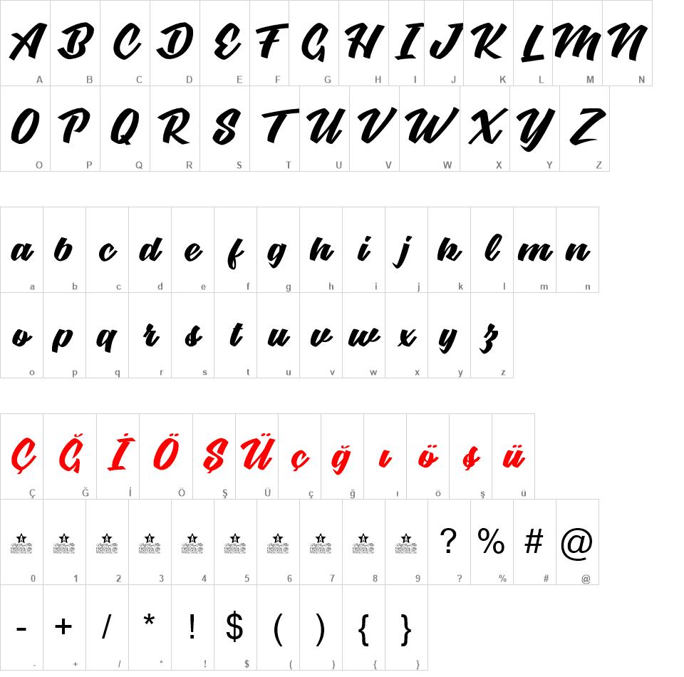 Graceland font